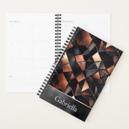 Zwart Roos Gouden Tegels Planner