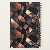 Zwart Roos Gouden Tegels Planner (Achterkant)