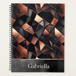 Zwart Roos Gouden Tegels Planner