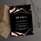 Zwart roos goudmarmer kaart