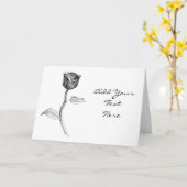Zwart Roos. Kaart (Gele Bloem)