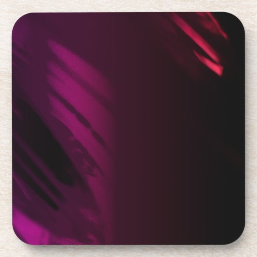 Zwart Roos kleur Bier Onderzetter (Voorkant)