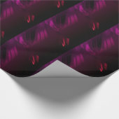 Zwart Roos kleur Cadeaupapier (Hoek)