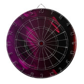 Zwart Roos kleur Dartbord (Voorkant)