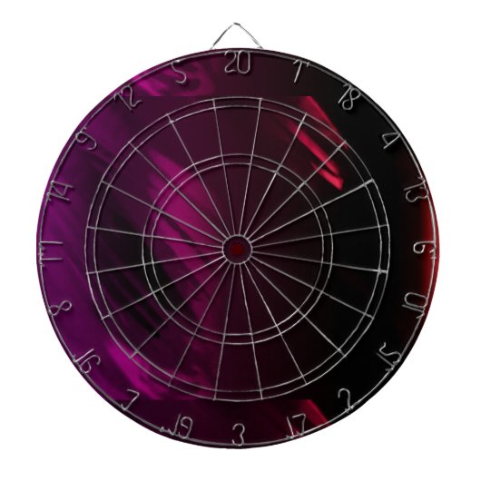 Zwart Roos kleur Dartbord (Voorkant)