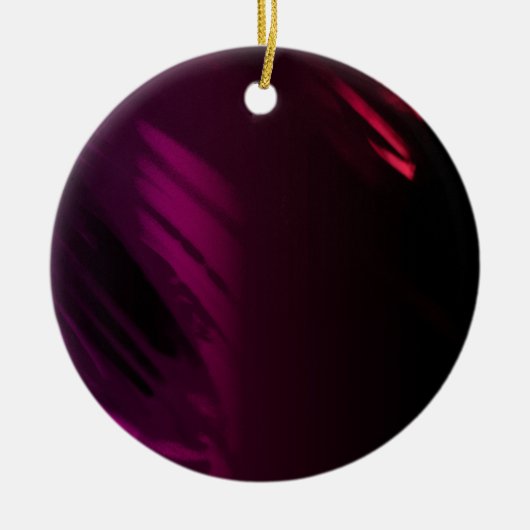 Zwart Roos kleur Keramisch Ornament (Voorkant)