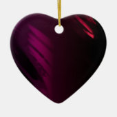 Zwart Roos kleur Keramisch Ornament (Voorkant)