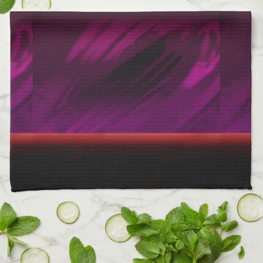 Zwart Roos kleur Theedoek (Gevouwen)