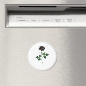 Zwart roos magneet (Insitu (Vaatwasser))