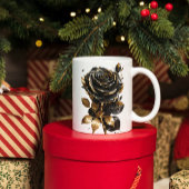 Zwart Roos met Golden Leaf Coffee Mok