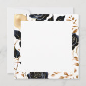 Zwart Roos met gotische achtergrond Kaart (Achterkant)