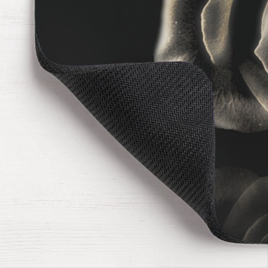 Zwart roos muismat (Hoek)