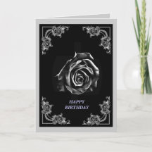 zwart roos op zwarte achtergrond