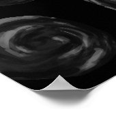 Zwart Roos Patroonontwerp. Poster (Hoek)