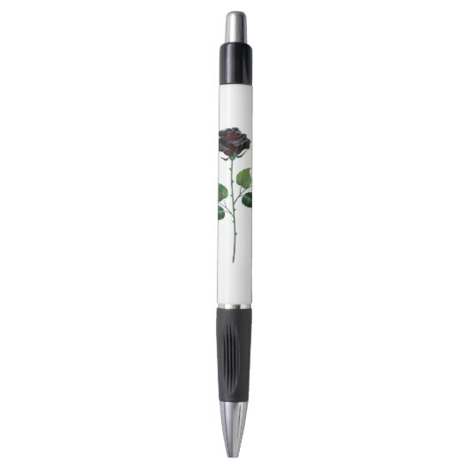 Zwart roos pen (Voorkant Verticaal)