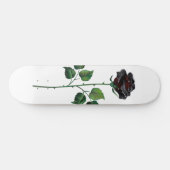 Zwart roos persoonlijk skateboard (Horizontaal)