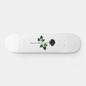 Zwart roos persoonlijk skateboard (Horizontaal)