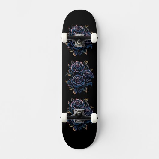 Zwart Roos Persoonlijk Skateboard (Voorkant)