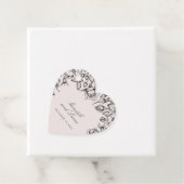  zwart Roos schets bruiloft gunst Bedankjes Labels (In situ)