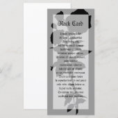 Zwart Roos Silhouette (Voorkant / Achterkant)