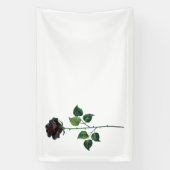 Zwart roos spandoek (Verticaal)