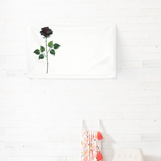 Zwart roos spandoek (Insitu)