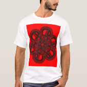 zwart roos t-shirt (Voorkant)