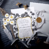 Zwart Roos tegen dubbele rand Aangepast kleurenhuw Kaart