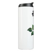 Zwart roos thermosbeker (Gedraaid links)