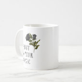  zwart Roos Vertrouwen in je magie Koffiemok (Voorkant links)