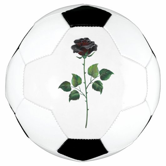 Zwart roos voetbal (Voorkant)