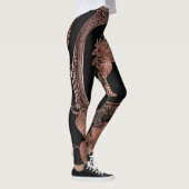  Zwart & Rosegold AI kunst Leggings (Rechts)