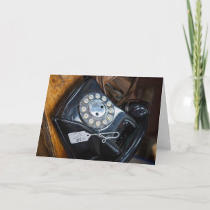  Zwart Roterende Wijzerplaat Telefoon Kaart