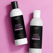 Zwart & Roze 8 OZ Cosmo Fles Waterdicht Label Sparkling Wijnetiket