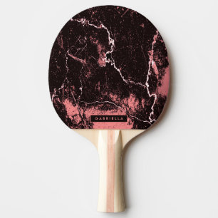 Zwart-roze Abstract Tafeltennisbatje