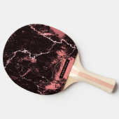Zwart-roze Abstract Tafeltennisbatje (Zijkant)
