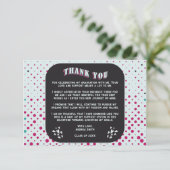  Zwart Roze & Blauwgroen Camera Afstudeerder Foto  Bedankkaart (Staand voorkant)