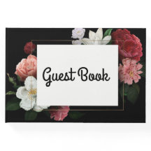 Zwart Roze Bloemen Elegant 