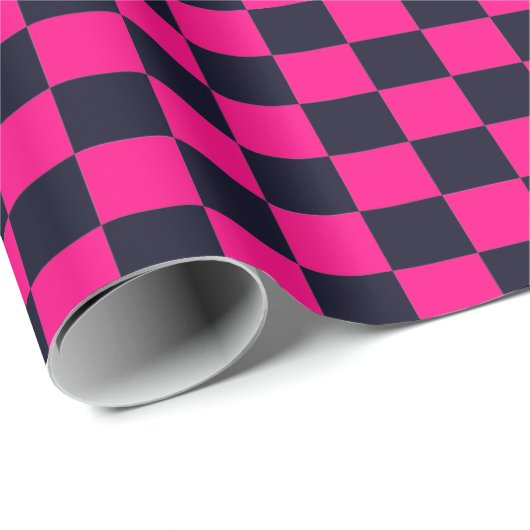 Zwart-roze cheque cadeaupapier (Rol Hoek)