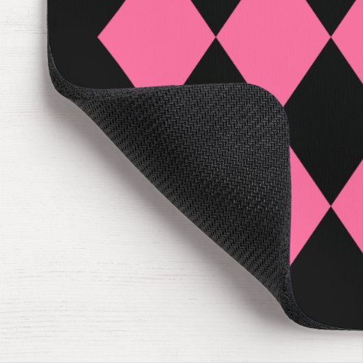 Zwart-roze diamanten muismat (Hoek)