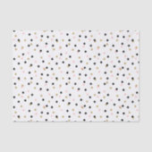 Zwart Roze en Gouden Confetti Stippen Tissuepapier (Voorkant)