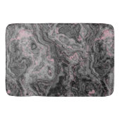 Zwart, Roze en Grijs abstract Marmer Badmat (Voorkant)