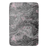 Zwart, Roze en Grijs abstract Marmer Badmat (Voorkant Verticaal)