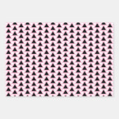 Zwart, Roze en Wit Verpakkende Papieren Bladen Inpakpapier Vel (Voorkant 3)