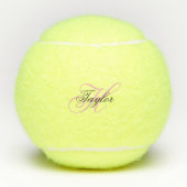 Zwart-roze Fancy monogram Tennisballen (Voorkant)