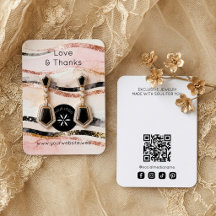 Zwart & Roze Fantasievolle Sieraden Display TMF26