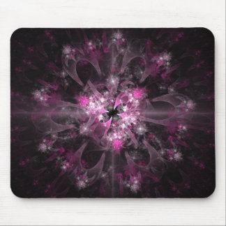 Zwart-roze fractal muismat