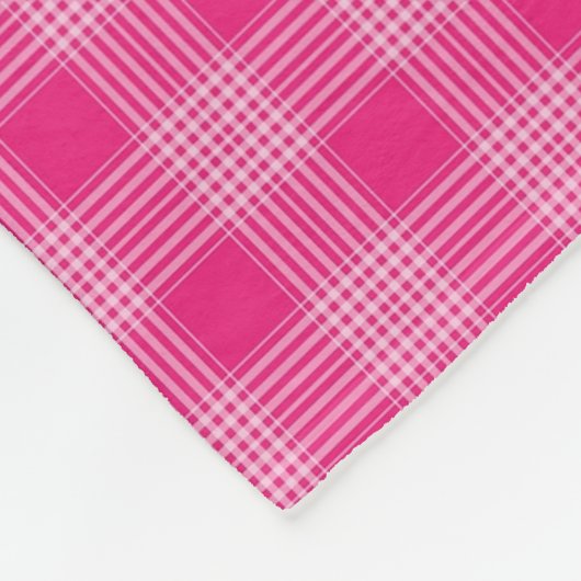 Zwart-roze geplakt rugleuning fleece deken (Hoek)