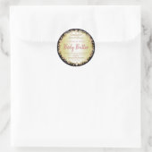 Zwart Roze Glitters Gouden Body Butter Labels (Tas)