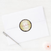 Zwart Roze Glitters Gouden Body Butter Labels (Envelop)